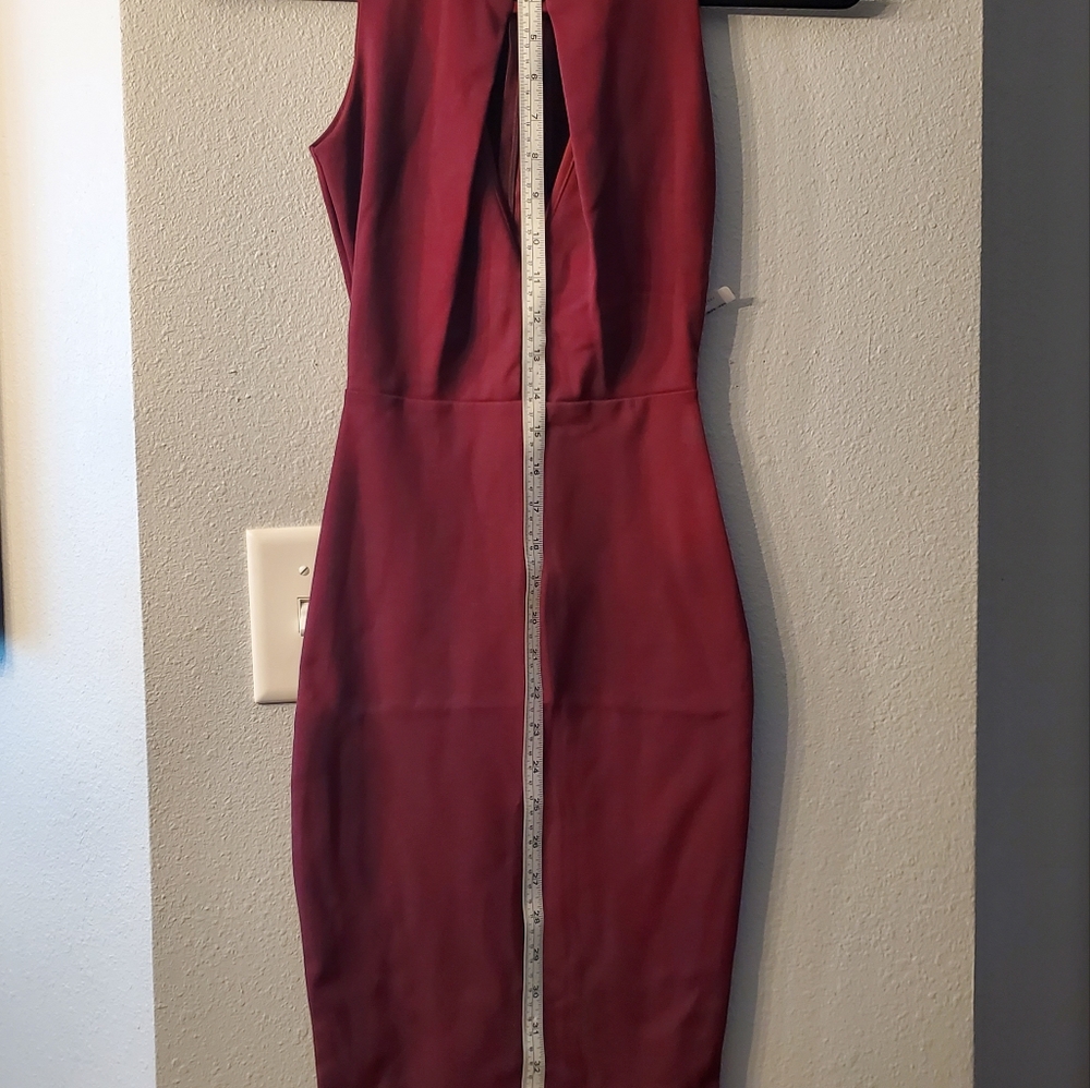 NWT Windsor Zip up Dress Burgundy XS